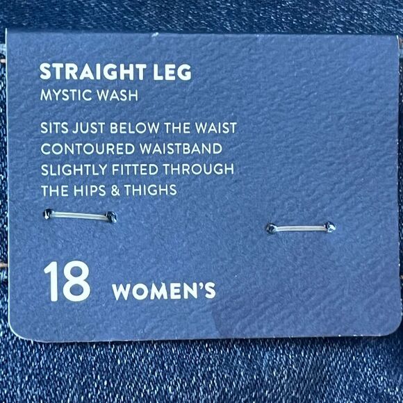 NWT J. Jill‎ Straight Leg Mystic Wash Blue Denim Jeans Womens Plus Size 18 - Picture 4 of 12